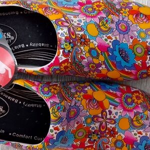 Colorful Floral Clogs